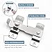 Flip Door Latch, 4.3 inch Stainless Steel Sliding Bolt Safety Gate Lock for Barn Warehouse Fense Garden Cabinet, Brushed Finish, 2 Pack