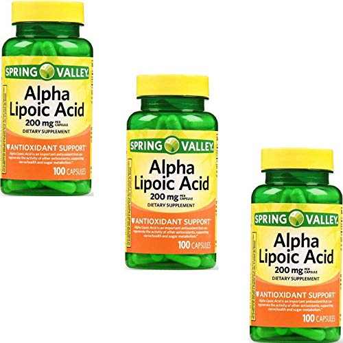 Spring Valley - Alpha Lipoic Acid 200 mg, 100 Capsules by Spring Valley (3 Pack)