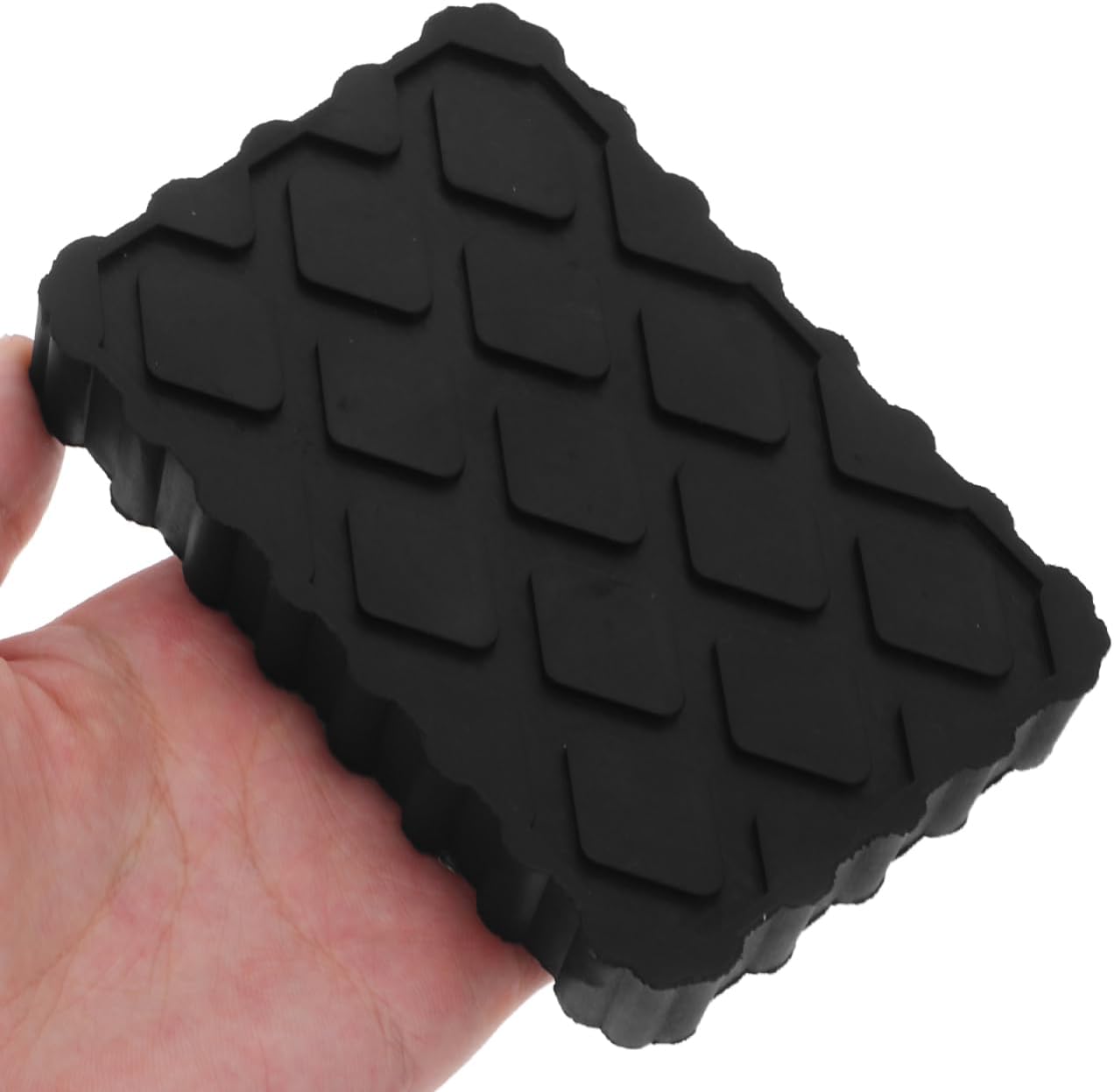 Kisangel 3pcs Heavy Duty Car Jack Pad Non-Slip Rubber Stabilizer Blocks for Rvs Trailers Shock Absorbing Automotive Lift Pads Wear-Resistant Design for Vehicle Maintenance