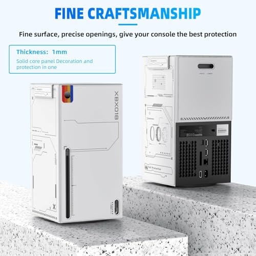 WOLIBEAR Envoltórios magnéticos para acessórios de console Xbox Series X, capa com couro sintético p