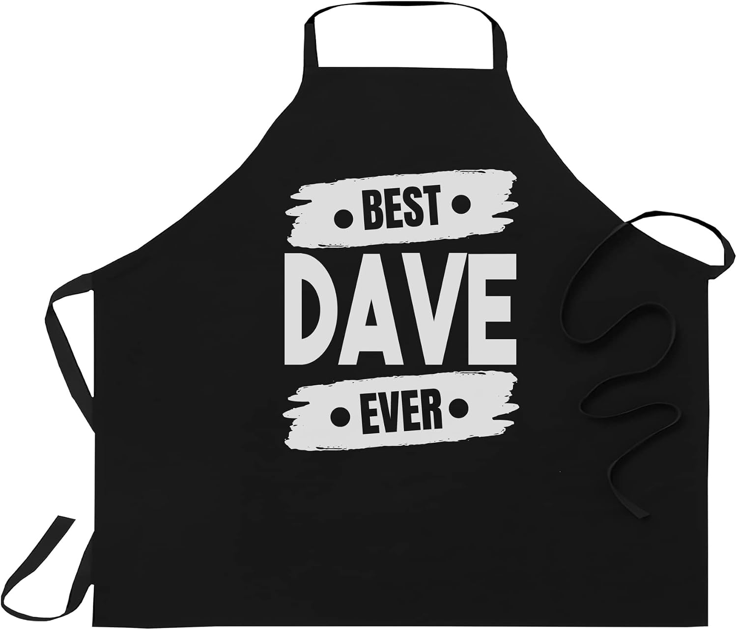 Men Best DAVE Ever - Personalized DAVE Name Birthday Black Apron - 1 Size fits all Men Women Workwear Aprons