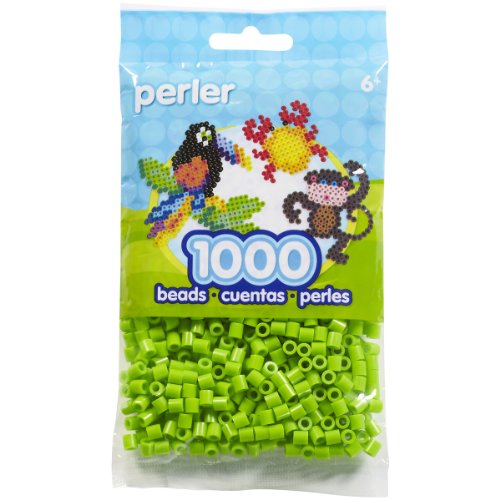 Perler Lime Green Beads for Kids Crafts, 1000 pcs