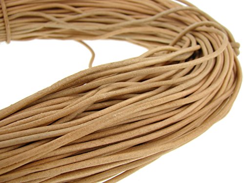 Cuerda de piel redonda de 3 mmNatural.Longitud seleccionable., naturaleza, 1 m Cover