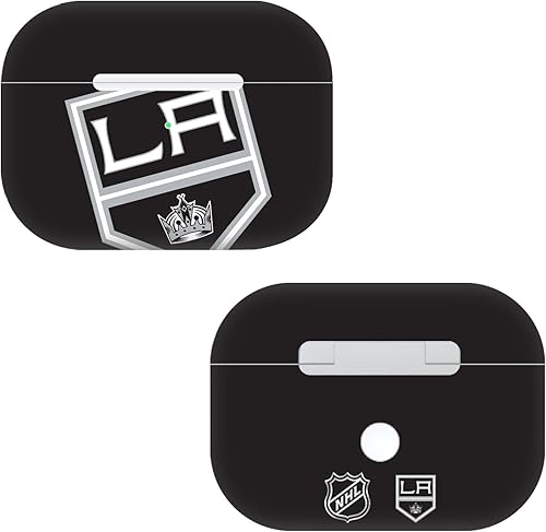 Miniatura 8 de Head Case Designs Calcomanía de vinilo con licencia oficial de la NHL de Los Angeles Kings, compatible con Apple AirPods Pro Liso,Half