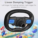 DOYO Racing Wheel - 270° Wireless Gaming Steering Wheel for PC with Linear Trigger and Dual-Vibration Motors, Bluetooth Connectivity for Switch, PS4, PS3, iOS & Android Mobile Phones - Image 4