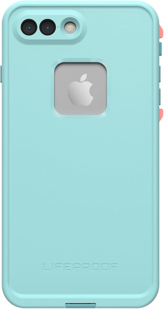 LifeProof FRE Series Waterproof Case for iPhone 8 Plus & iPhone 7 Plus (Only) - Non-Retail Packaging - Wipeout (Blue Tint/Fusion Coral/Mandalay Bay)