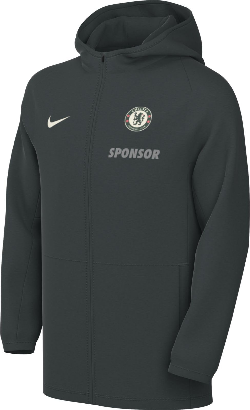 FC Chelsea Academy Pro Nike Fußball-Regenjacke mit Kapuze für ältere Kinder, HJ7377