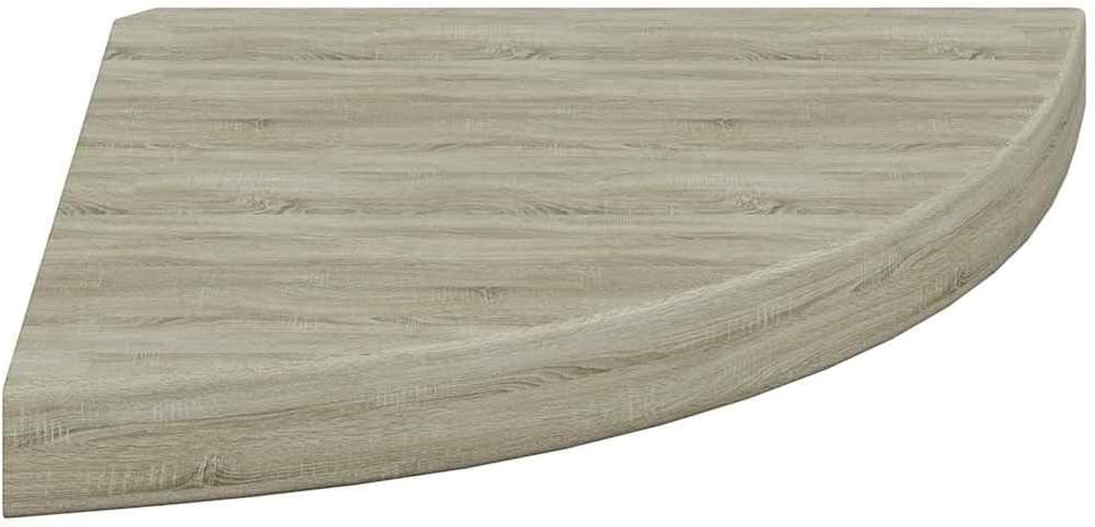 Floating Corner Shelf Set of 2, Honeycomb MDF Wood, 13.8x13.8 Inch Wall Mounted Ledge Shelves for Living Room, Bedroom, Bathroom Decor, Matte Finish