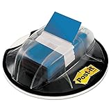 Post-it 680HVBE Page Flags in Desk Grip Dispenser, 1 x 1 3/4, Blue, 200/Dispenser
