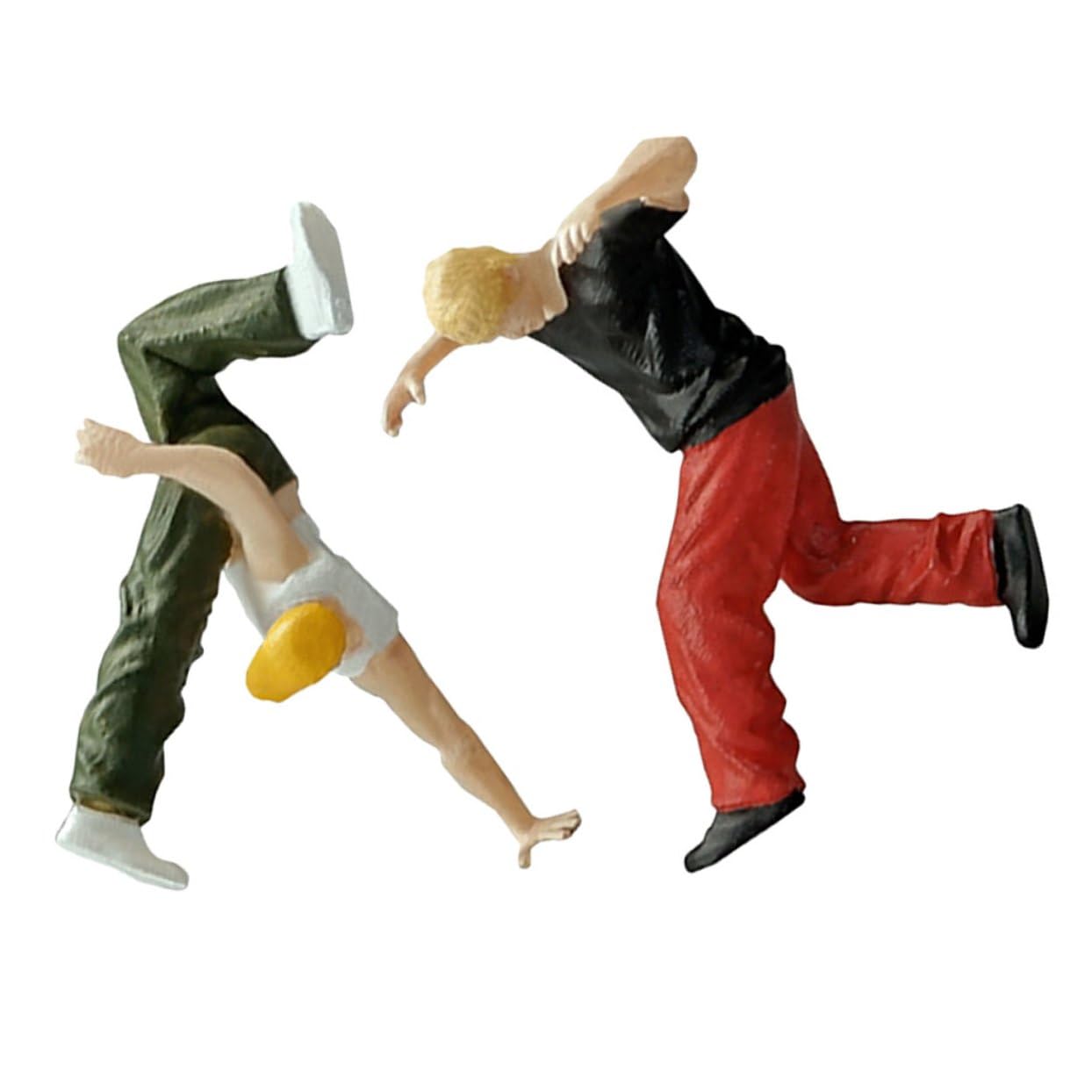 Angoily 3 Set Miniature Hiphop Men Decorazione Per Scene Danza Urbana E Concerti Hiphop Figure Collezionabili Per Appassionati Cultura Street Dance 2 Pezzi * 3