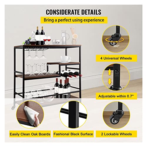 Estante para vino móvil y mueble buffet para cenas elegantes en terrazas y salones 5