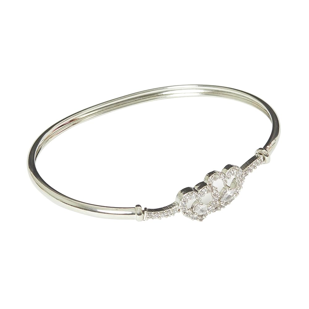 Elegance Zircon Bracelet with Wristband Style