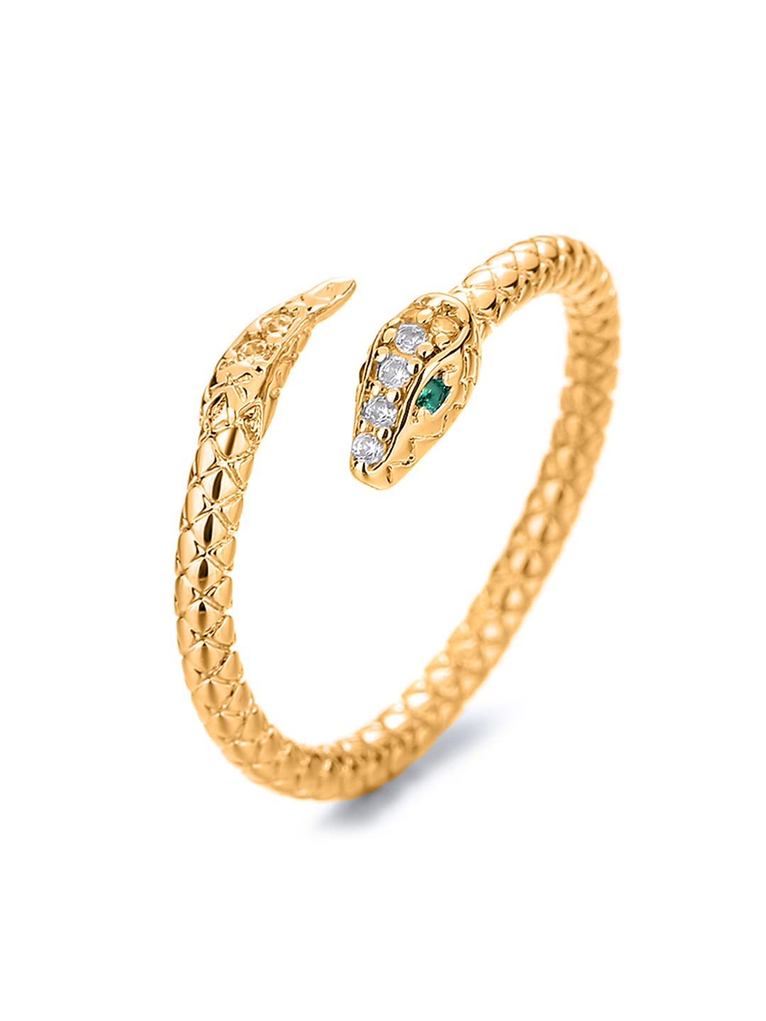 Yellow Chimes Rings For Women | Snake shaped Ring For Women | Gold Plated Finger Ring for Girls | Birthday Gift For Girls & Women Anniversary Gift for Wife (B0BPS4G3Y2) Amazon Price History, Amazon Price Tracker