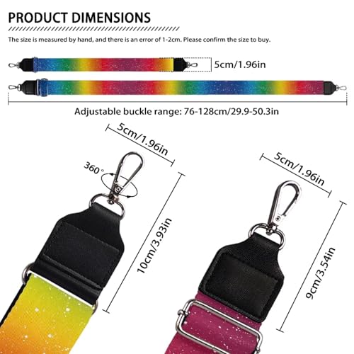 Image of Adjustable Purse Strap Replacement, Wide Shoulder Canvas Bag Strap, Crossbody Handbag Strap