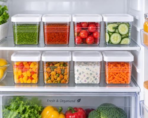 Image of Krevo Multipurpose Storage Containers, 200ml Airtight, BPA Free - Pack of 8