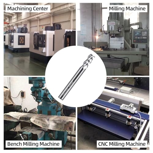 Image of 3-Flute Carbide End Mill for Aluminum & Copper - 3 /4 inch Diameter, 4 inch OAL, Compatible with CNC Mills & Routers