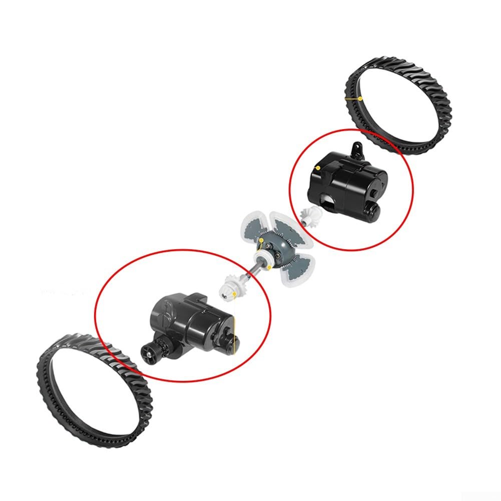 Dispositivo de control de dirección de repuesto MX6 MX8 Limpiadores de piscina, piezas R0524700 R0524800 lado A B, componentes negros, limpiador automático en el suelo, paquete de 2