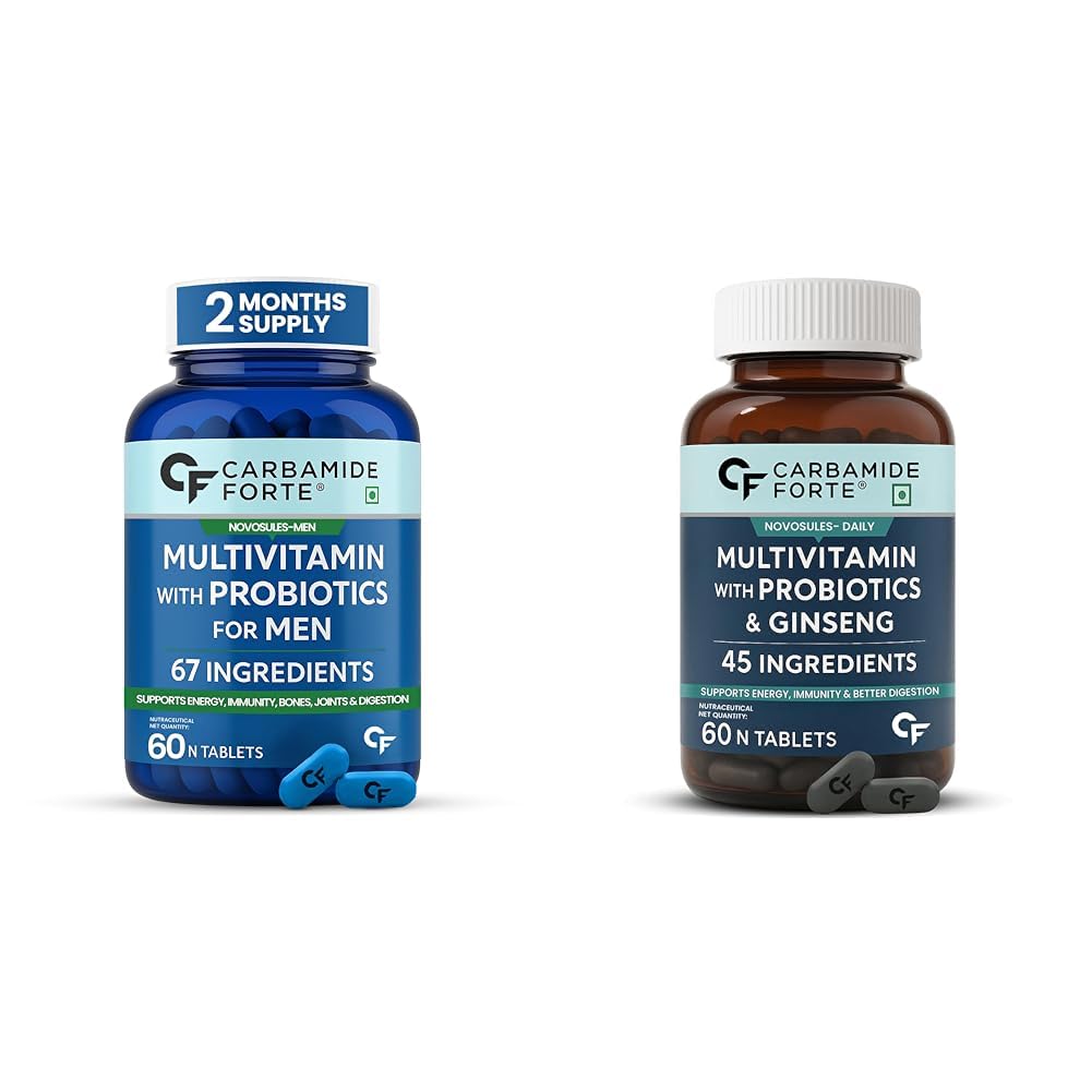 Carbamide Forte Multivitamin Tablet For Men For Immunity And Strength & Multivitamin Tablet With Ginseng For Energy & Better Digestion | 60 + 60 Tablets-image-29