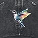 Birds Printed Baseball Cap Adjustable Vintage Washed Distressed Denim Trucker Hat for Women Men