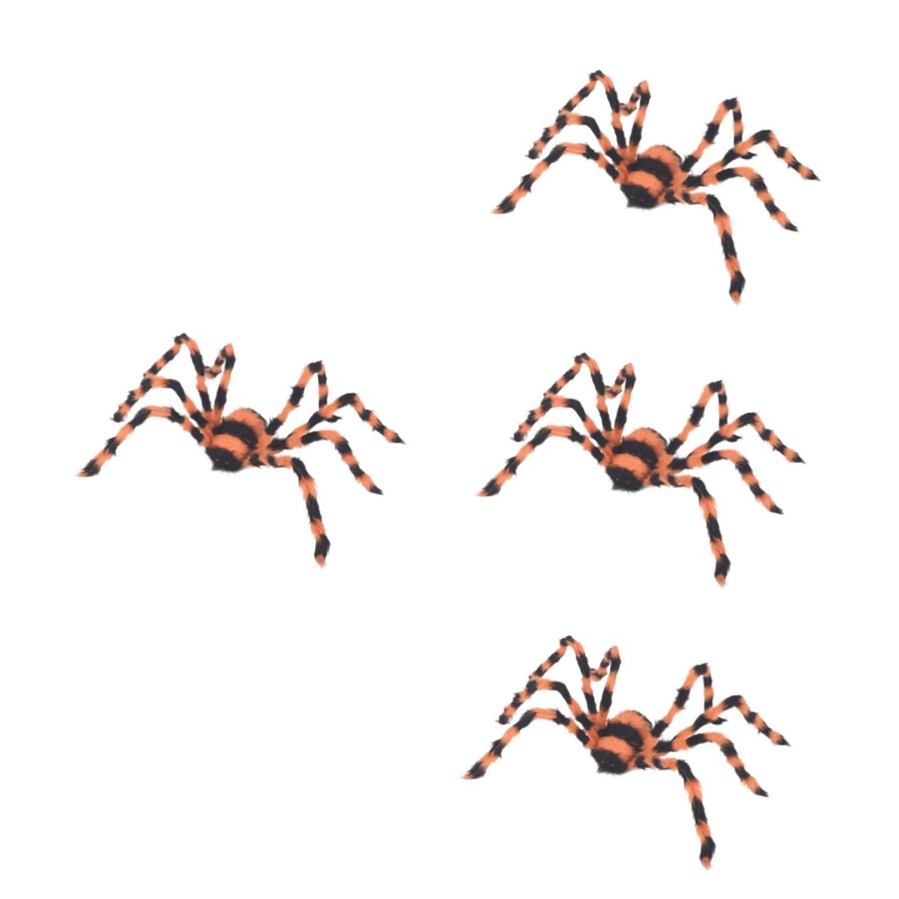 TOYANDONA 4 Pezzi Halloween Ragno Decorazione Halloween Falsi Ragni Spider Prop Horror Falsi Ragni Falsi Ragni Pelosi Ragno Spaventoso Puntelli di Scena di Halloween Ragno di Halloween