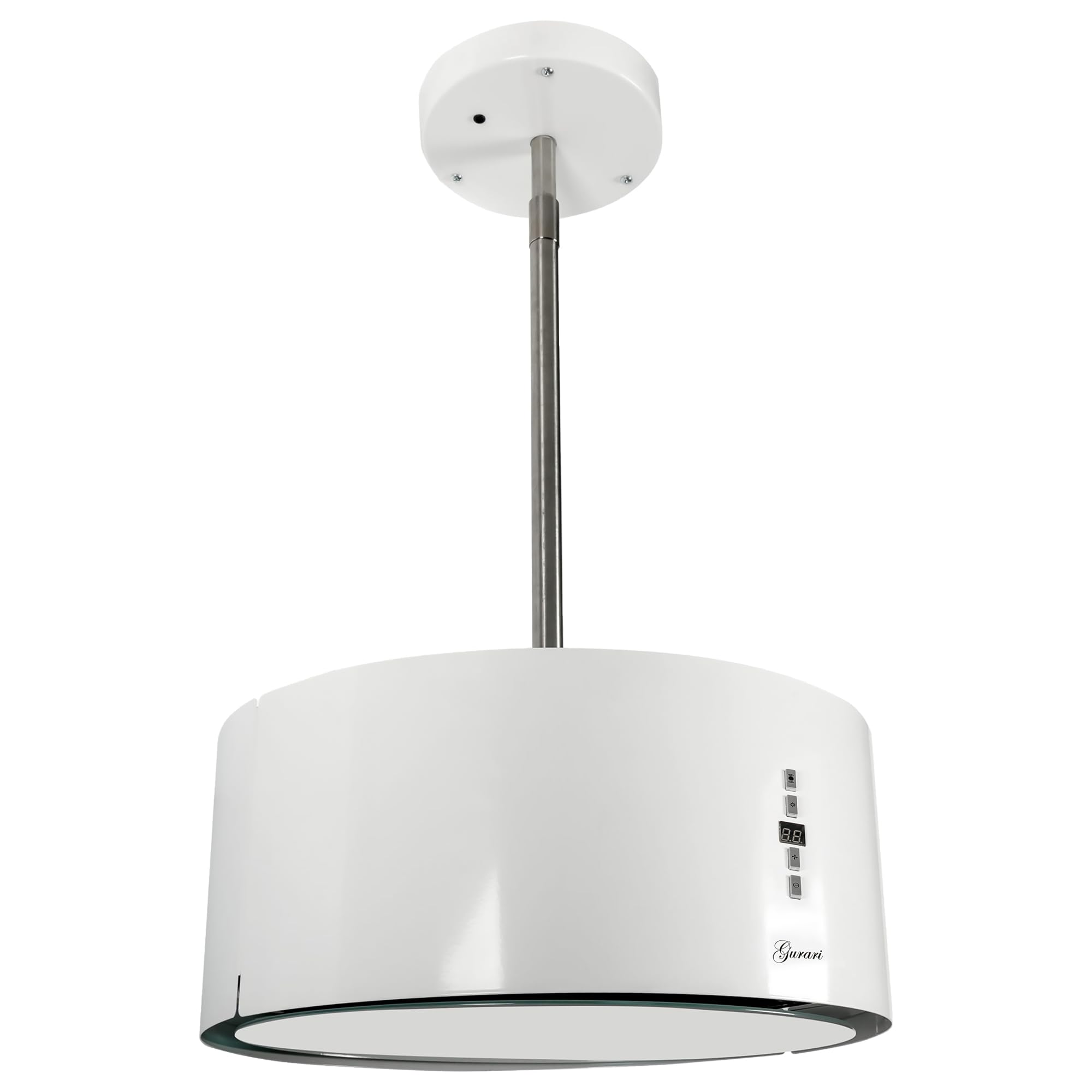 Cappa da Cucina a Isola Gurari GCH I 237 · 50 cm · Bianca · Aspirante 860 m³/h · 3 Livelli di Potenza · Illuminazione LED · Timer · Ricircolo con Filtri