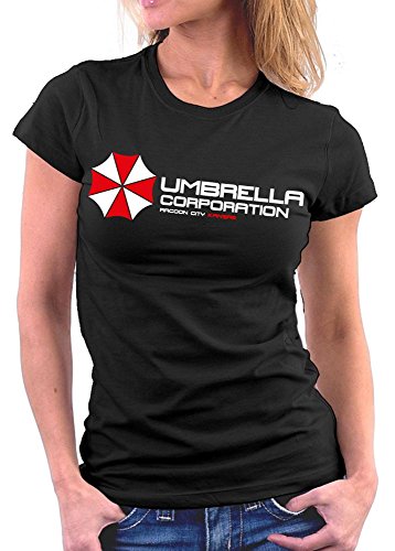 Million Nation Umrella Resident Evil - Camiseta para mujer Negro XL