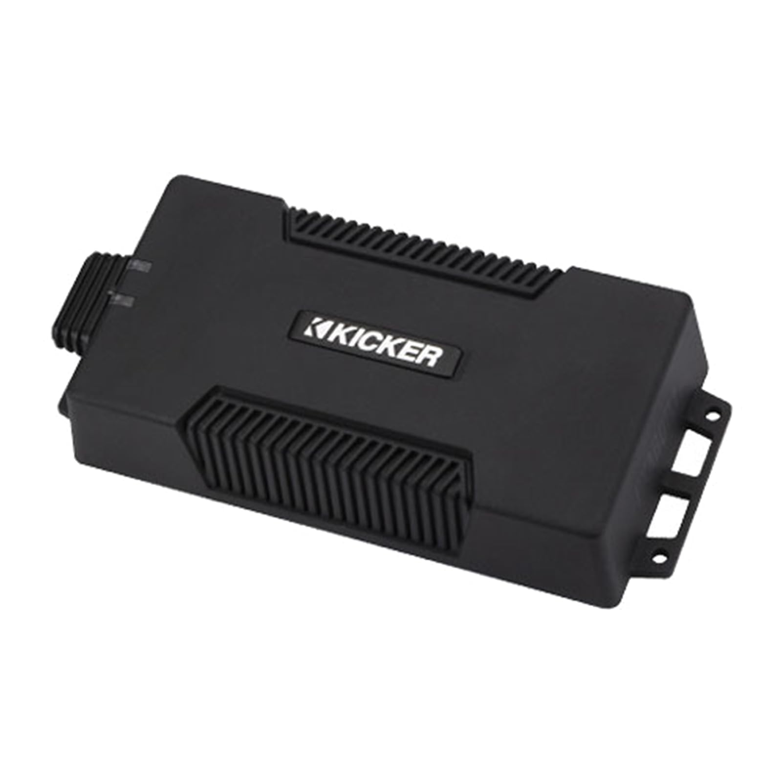 KICKER 48PXA6001 Waterproof Class D 850 Watt Peak Dynamic Power Mono Subwoofer Amplifier with Remote and Wiring Install Kit, Stereo Line Output Converter