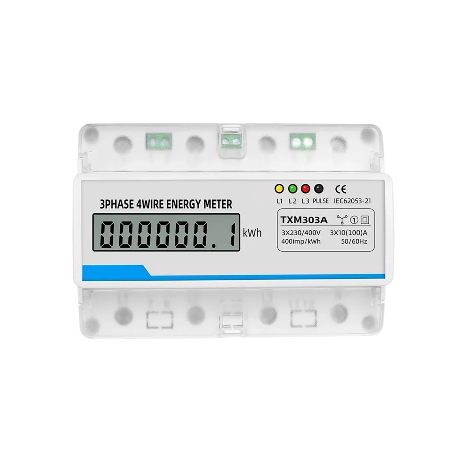 Compteur d'énergie électrique triphasé pour stopper le gaspillage