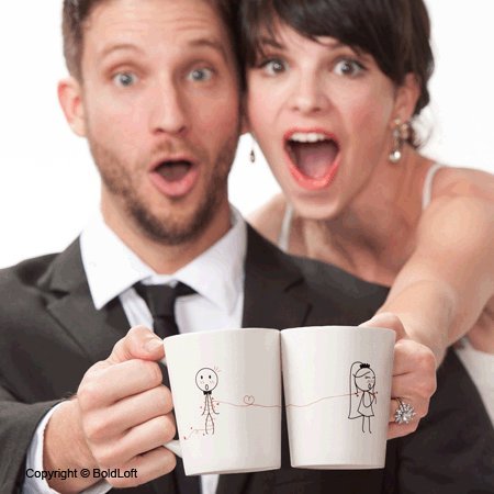 Boldloft Tie The Knot His & Hers Wedding Coffee Mugs-Wedding Gifts For Couples,Wedding Gifts For Bride And Groom,Engagement Gifts For Couples,Bridal Shower Gifts #TOP2