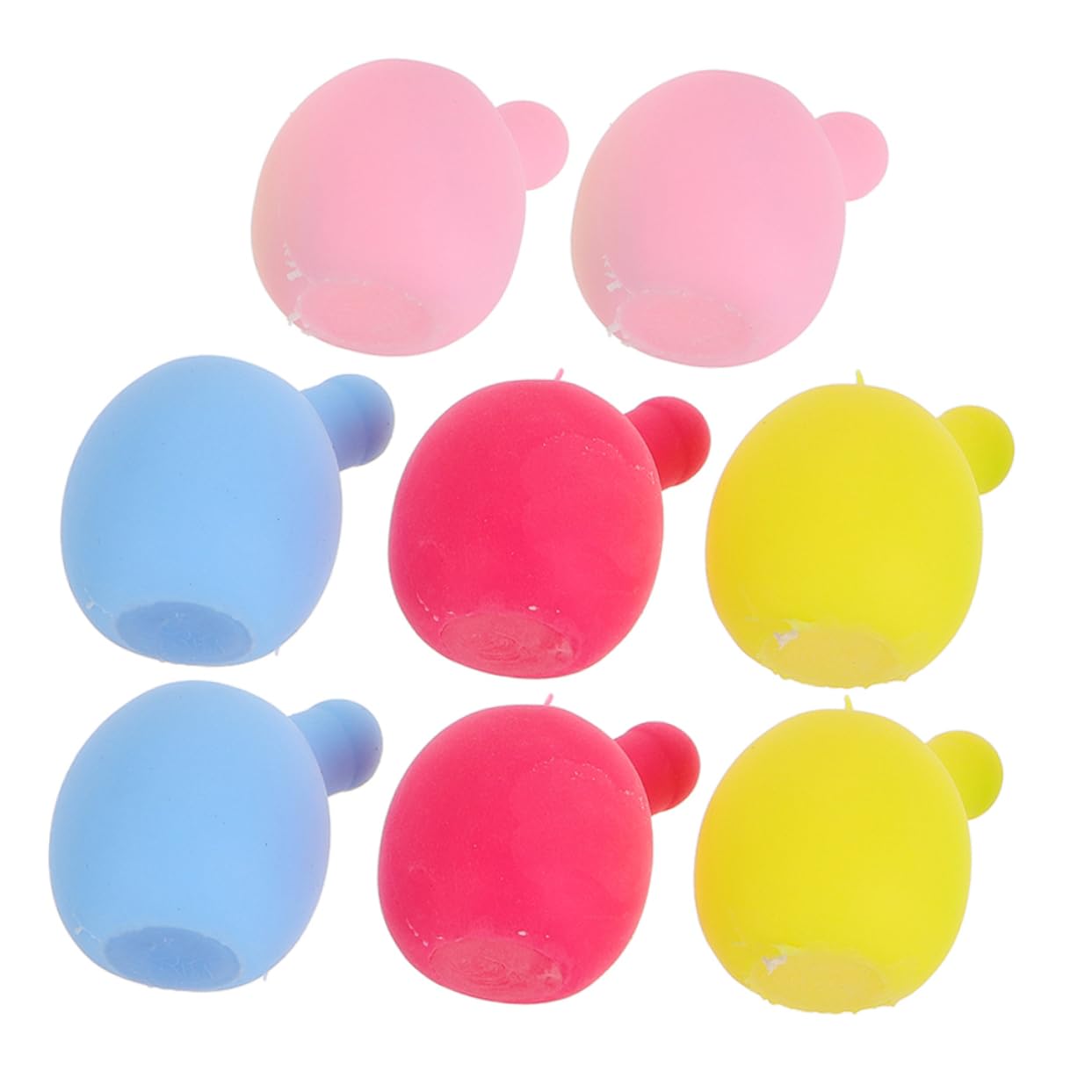 BESPORTBLE 8pcs DIY Squeeze Inserts Fun Bubble Making Accessories Press Bubble Balls for Crafts Science Projects Squeaker Refills for Creative Play