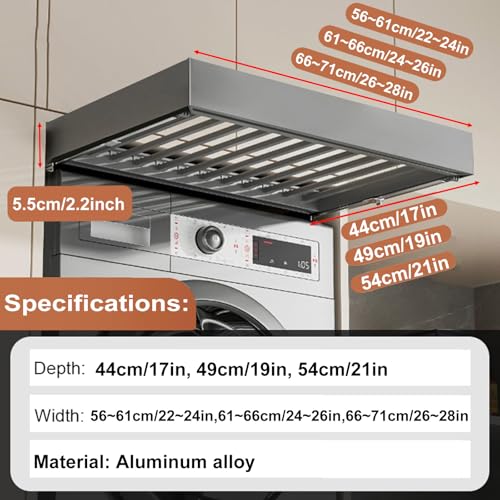 Étendoir à pantalons dissimulé pour optimiser l'espace machine à laver - 3