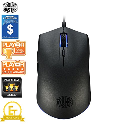 Cooler Master MasterMouse S Mouse da gioco '6 Pulsanti, Fino a 7200 DPI, RGB LED' SGM-2006-KSOA1