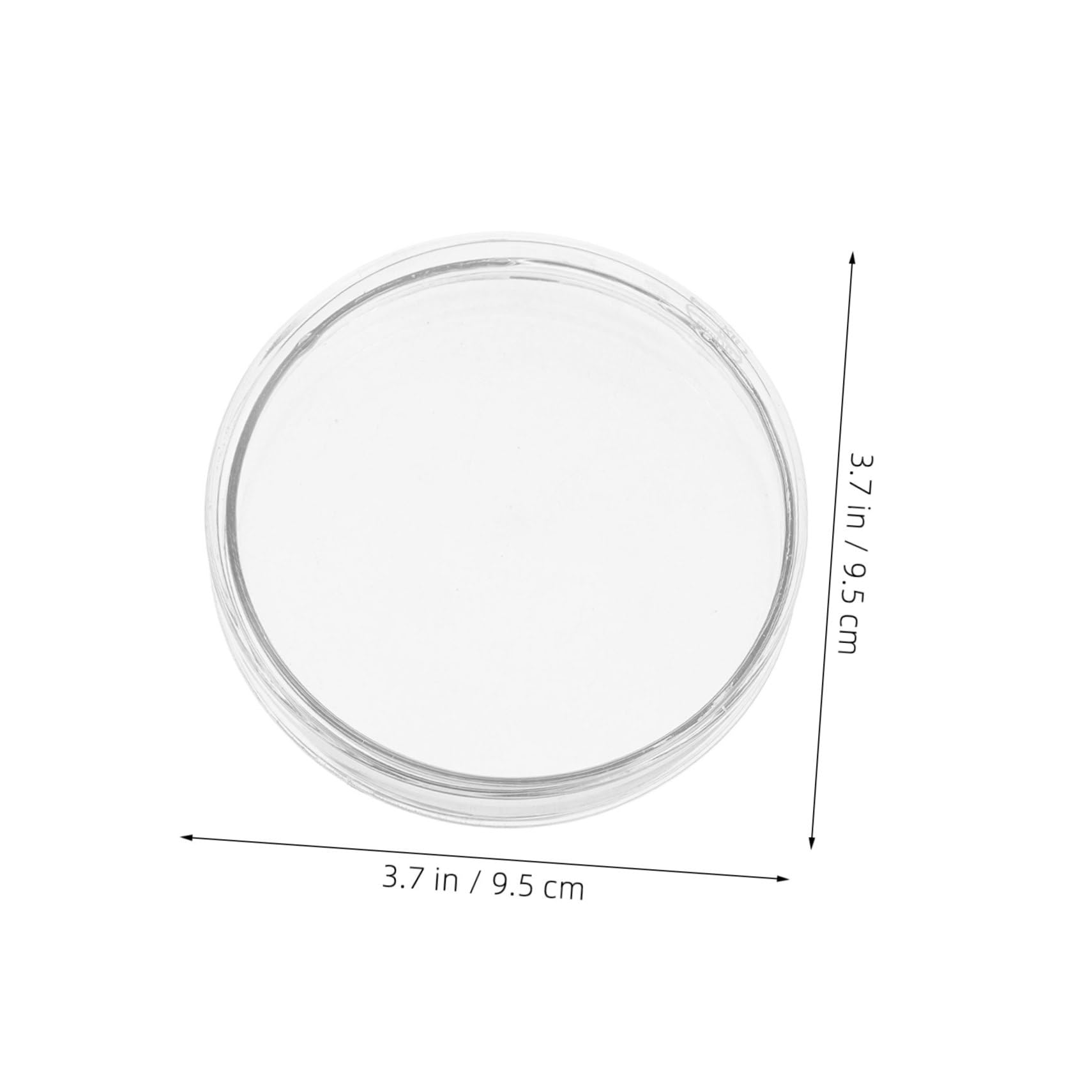 KOMBIUDA 5 Pezzi Piatti di Petri in Vetro Borosilicato con Coperchio Trasparente per Colture Cellulari e Studi Tissutali in Laboratorio Contenitori Resistenti Alta Temperatura per