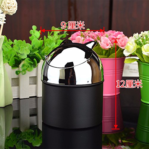 SJQKA-Ashtray Ashtray Creative Metal Ashtray With Cover Large Ktv Room Bedroom Living Room Modern Minimalist Fashion Windproof Ashtray