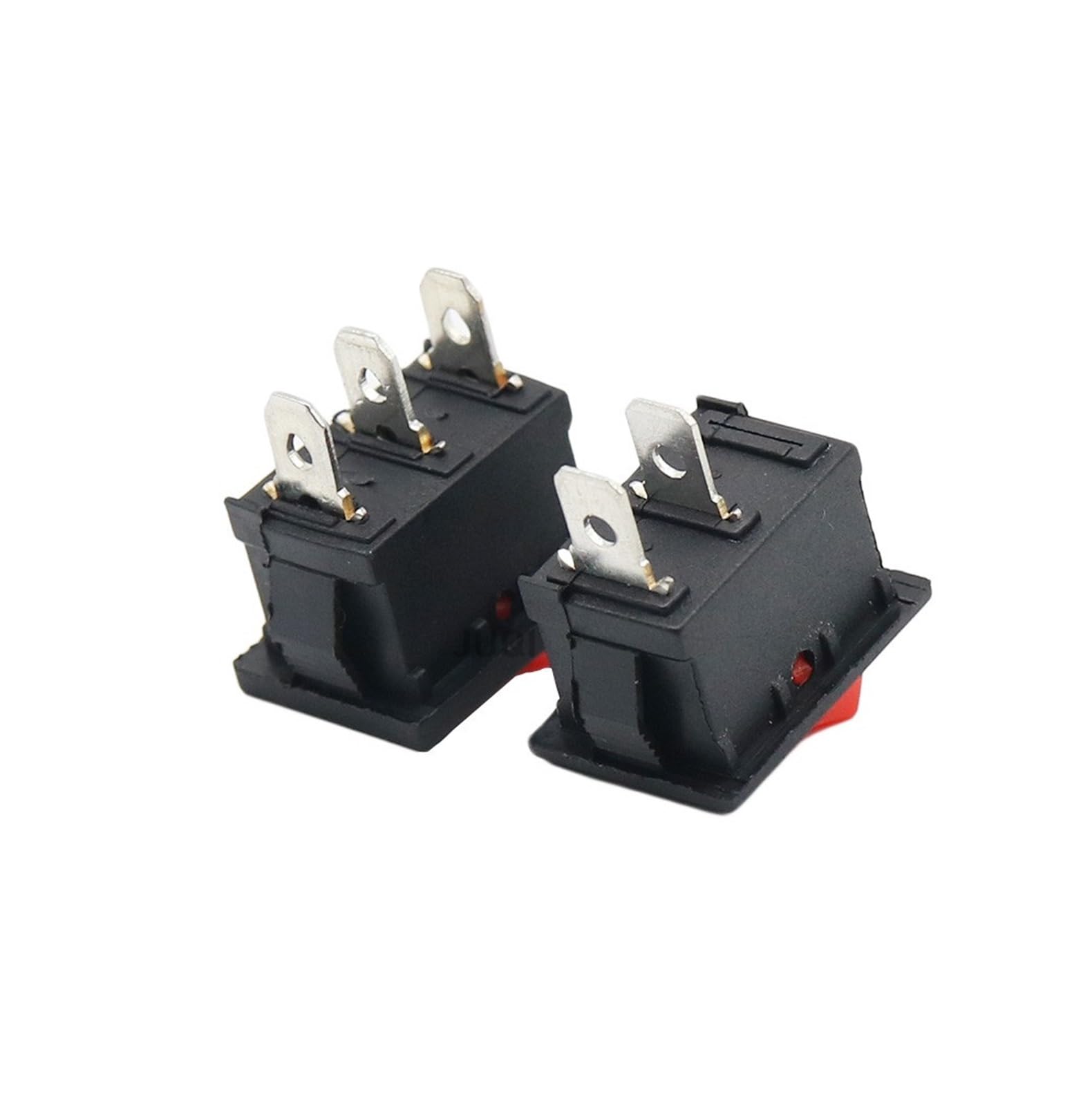 1PCS KCD1 Red/Black switch ON-OFF ON-OFF 2/3 Position 2 Pins /3Pins Rocker Switch AC 6A/250V10A/125V(Black On-Off 3 Pin)