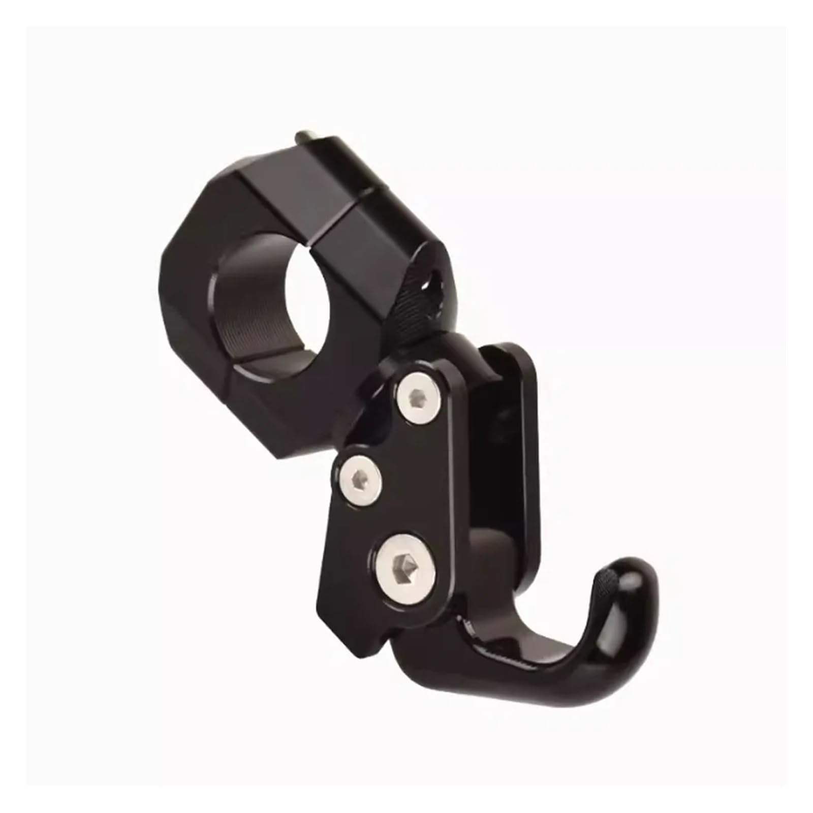 Lilanka Universal Fixed Aluminum Bike Handlebar Hook for Motorcycle Modified Aluminum Alloy Handlebar Hook Storage Foldable Hook Accessories