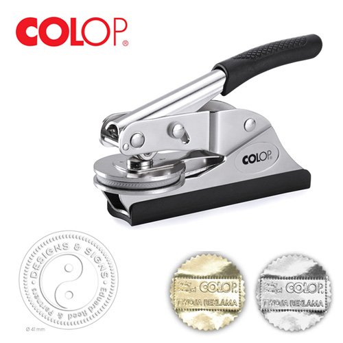 Preisvergleich Produktbild Colop Prägestempel Ø 41 Siegel mit individueller Textplatte / Logo