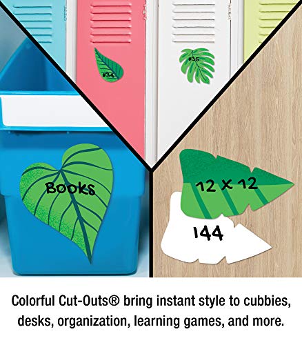 Image of Carson Dellosa One World 36pc Tropical Leaves Bulletin Board Decorations, Tropical Decor for Bulletin Board, Party, Classroom Decor, and Summer Bulletin Board Decorations, Boho Classroom Decor