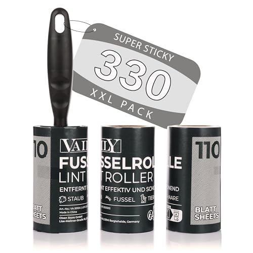 Fusselrolle 10 Rollen (je 60 Blatt) Mit 2 Abroller
