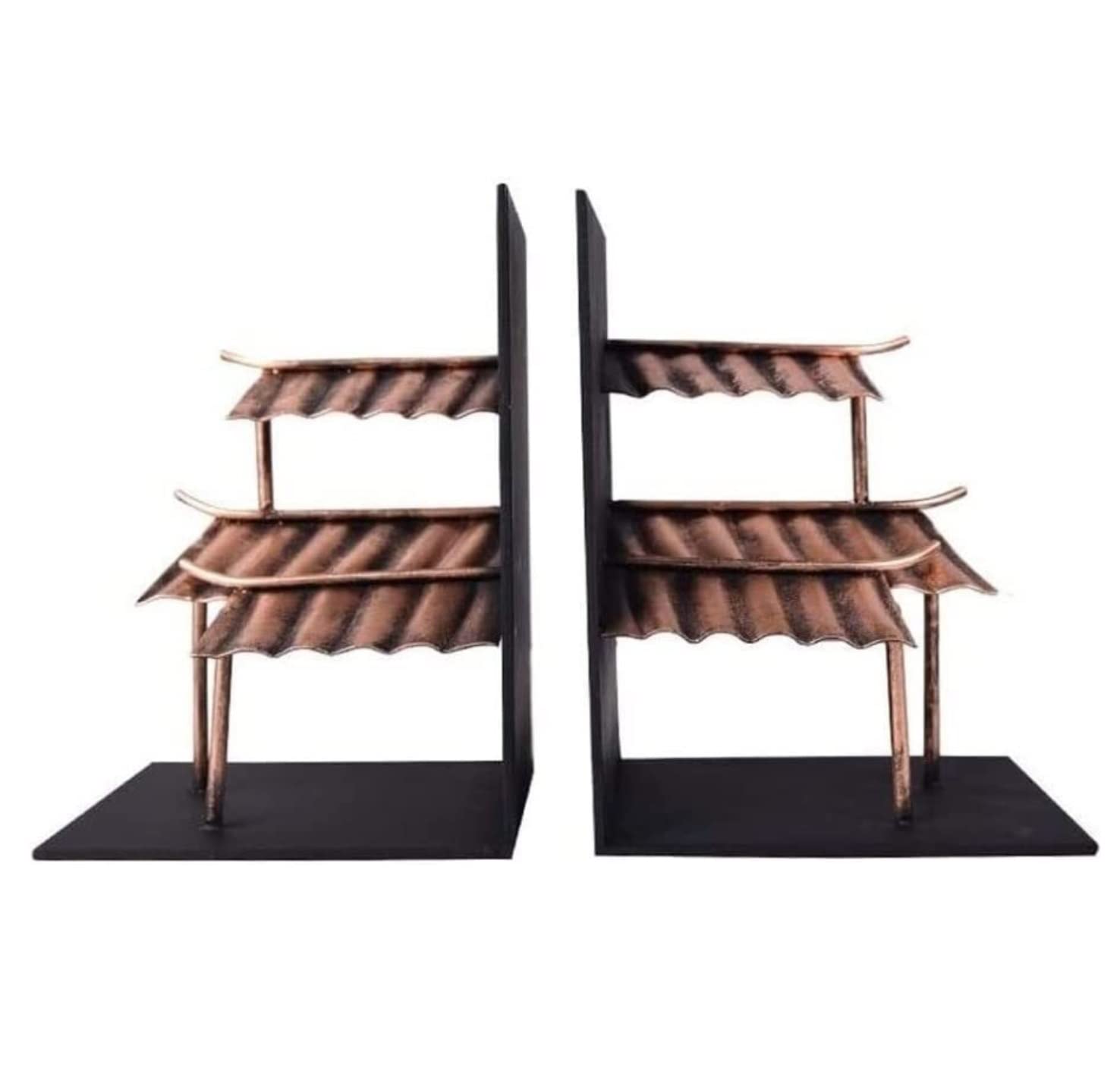 Fermalibri per scaffale Reggilibri In Metallo Per Impieghi Gravosi Scrivania Da Ufficio Supporto Per Libri Regalo Creativo Per L'home Office Scaffale per libri ( Color : Brass , Size : 13*10*18cm )