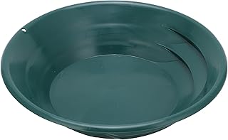 Złota miska do mycia, 380 mm złota miska Ręczne płukanie Taca z sortownikiem do przesiewania piasku Złoty akcesorium do mycia w kolorze zielonym