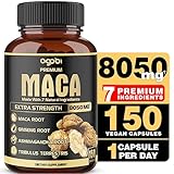 7in1 Premium Maca Root Capsules - With Ashwagandha, Ginseng, Tribulus, Shilajit, Shatavari & Black P