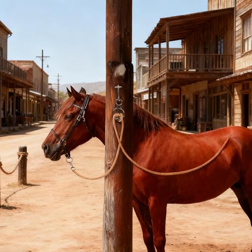 Herrajes para atar caballos con pernos oculares anticorrosión 3
