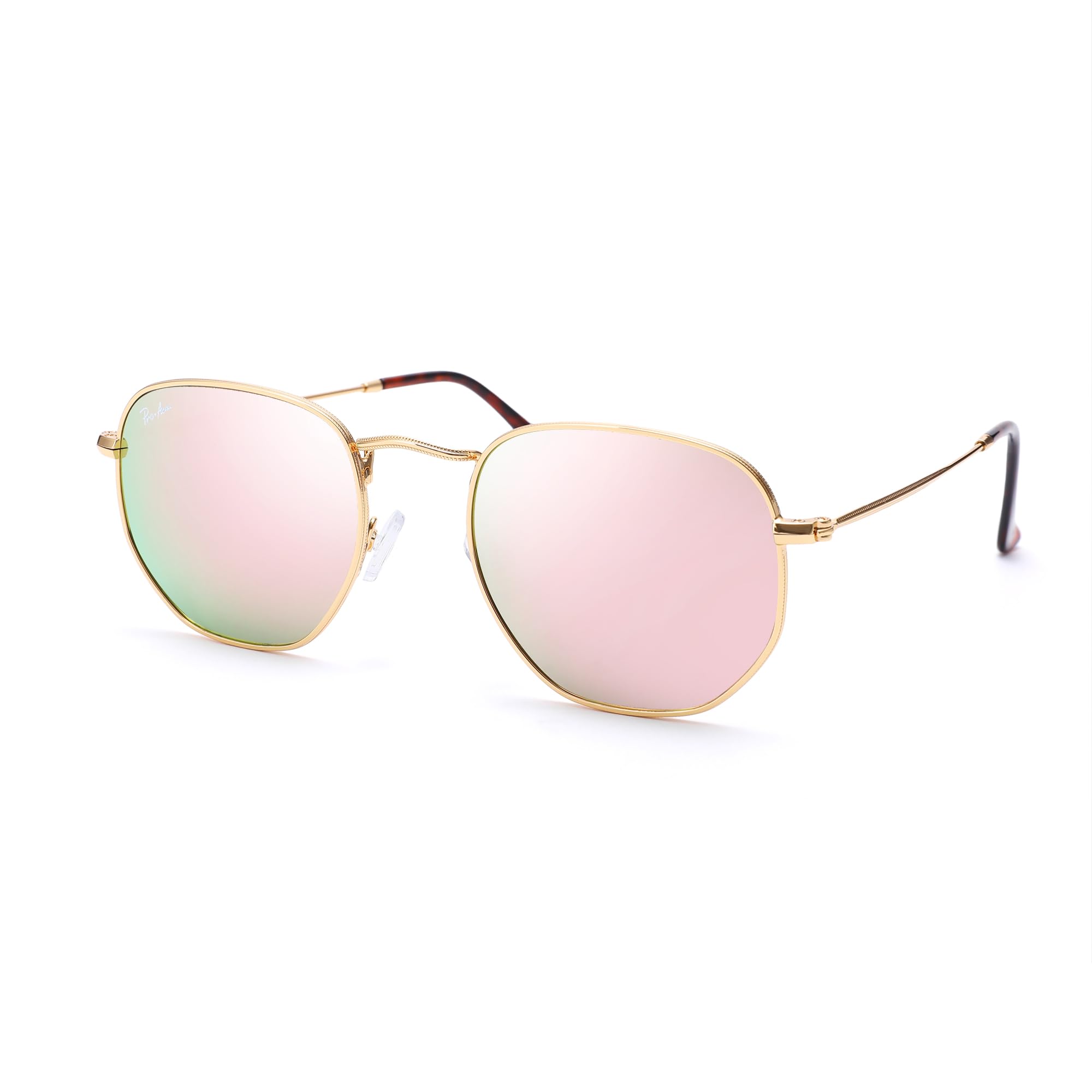 Small Square Sunglasses for Women Men 100% Real Glass Lens Hexagonal Frame Shop Our Selection of Vintage-Inspired Sunglasses for Men main image 2