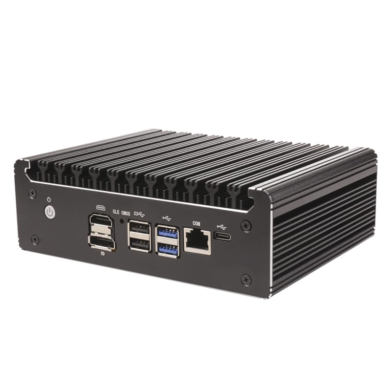 Firewall Hardware Appliance Pentium Gold Processor 8505 Mini PC, 6 x i226V 2.5GbE LAN, AES-NI, OPNsense Micro Router Appliance, M.2 WiFi Slot, M.2 Nvme PCIE 4.0 DDR5 32GB * 2 MINI PC (sin RAM ni SSD)
