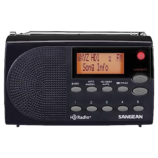 Sangean HDR-14 HD Radio/FM Stereo/AM Portable Radio, standart, Black