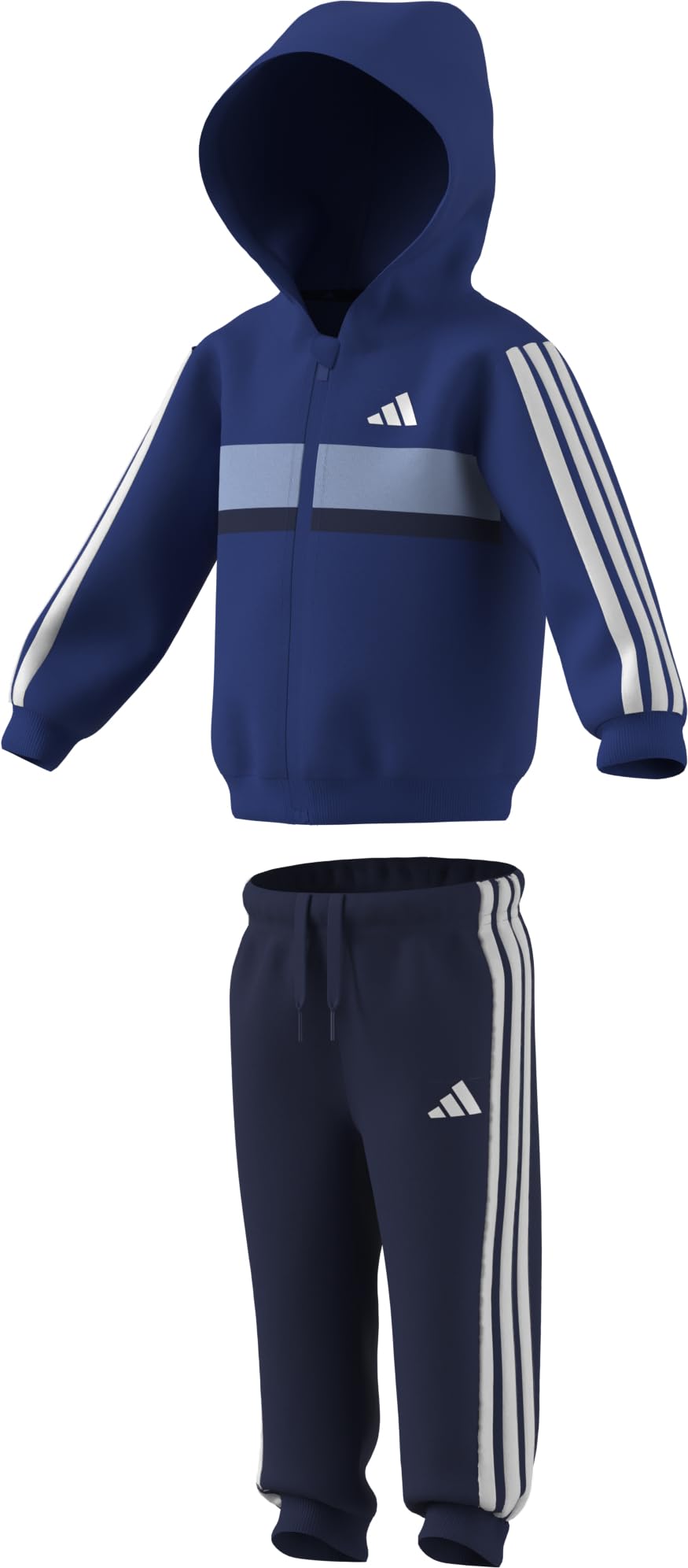 adidas Essentials Tiberio 3 Stripes Fleece Trackuit Pantalón deportivo para jóvenes y bebés Unisex bebé (Pack de 1)