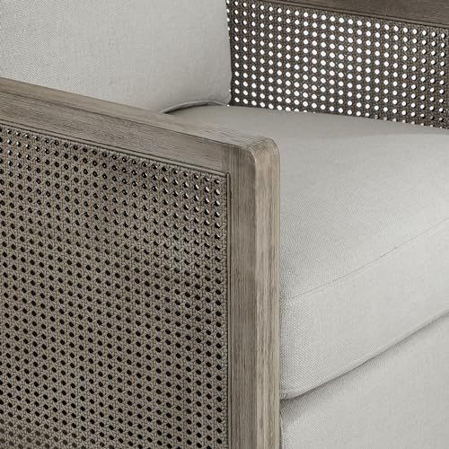 CHITA-Swivel-Accent-Chair-Rattan-Arm-Chair-for-Living-Room-and-Bedroom-Light-Grey-Fabric-with-Grey-Frame CHITA Swivel Accent Chair Rattan Arm Chair for Living Room and Bedroom Light Grey Fabric with Grey Frame