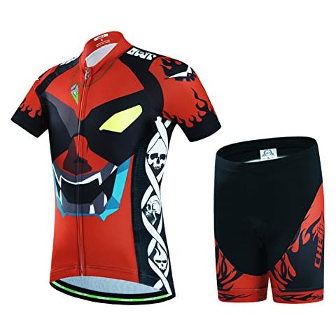 LSERVER-Kinder Radtrikot-Set (Fahrrad Trikot Kurzarm + Radhose) Cover