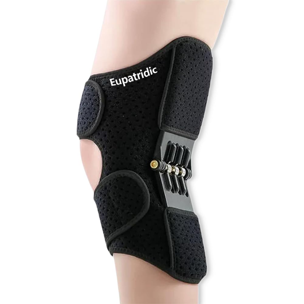 Knee Brace with Spring Support – Adjustable Compression Strap with Butterfly Wing Design for Joint Stability and Pain Relief – Breathable & Non-Slip for Running, Walking, Workouts – Unisex Knee Brace with Spring Support – Adjustable Compression Strap with Butterfly Wing Design for Joint Stability and Pain Relief – Breathable & Non-Slip for Running, Walking, Workouts – Unisex